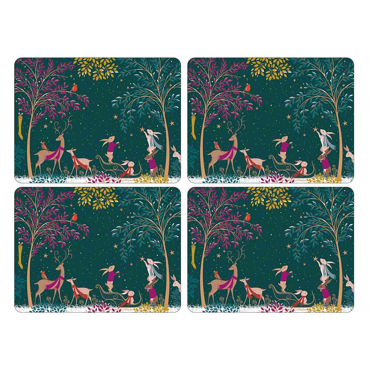 Sara Miller Woodland Tales Set of 4 Placemats image number null